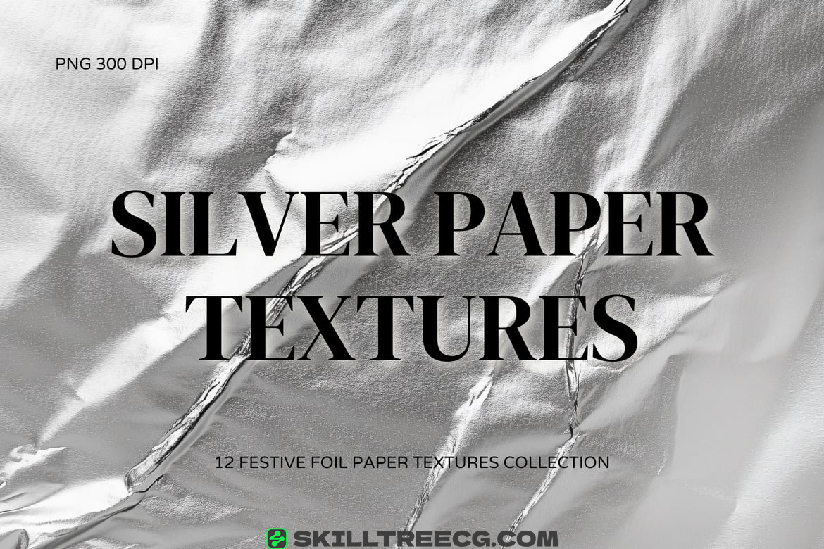 Silver Foil Paper Textures（585590）-技能树
